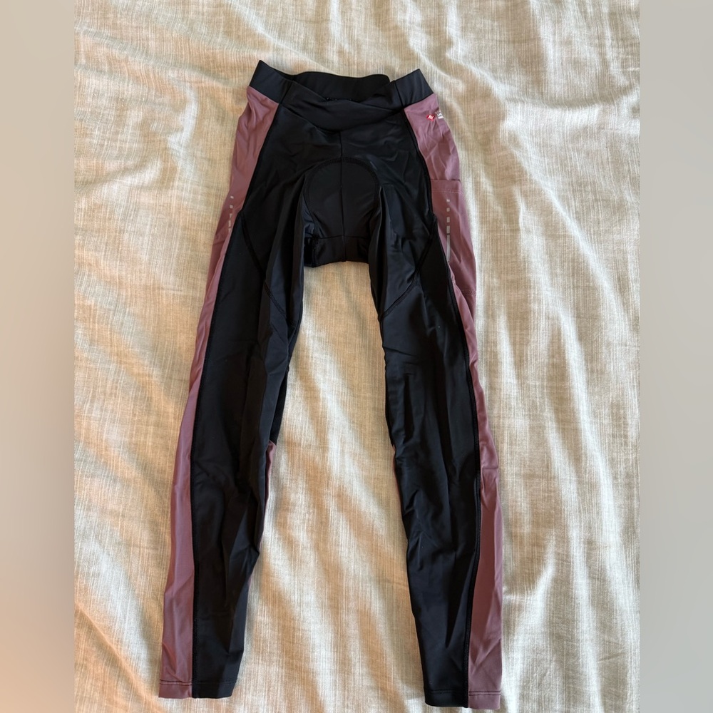 Santic Cycling padded pants with pockets - Black Athletic Tights (M)